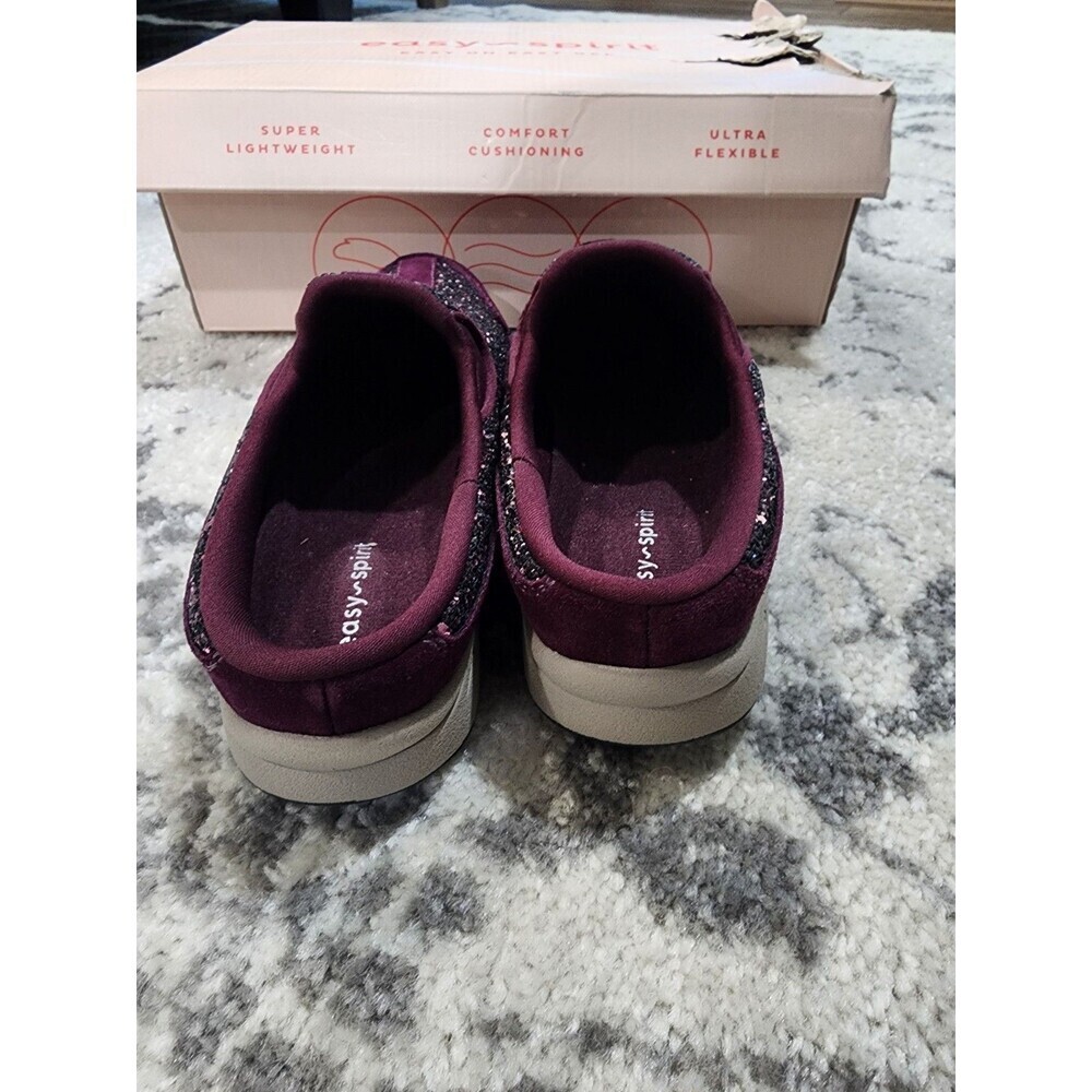 Easy Spirit New in Box Traveltime 600 Women's Purple Glitter Slip on Mule 6.5M - Picture 5 of 10